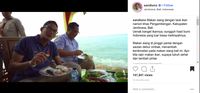 Makan Ikan Namori di Bali, Sandiaga : Uenak Banget!