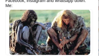 Ketika aplikasi down maka rasanya seperti kondisi di zaman dahulu. (Foto: Twitter)
