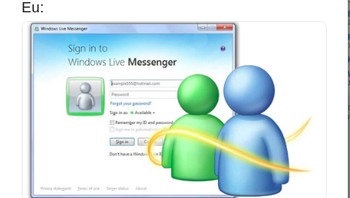 Kala semuanya down, netizen bisa jadi berpaling ke messenger lawas. (Foto: Twitter)
