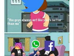 Meme Kocak Facebook, WhatsApp dan Instagram Tumbang