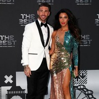 Pilar Rubio merupakan kekasih dan juga teman hidup Sergio Ramos selama tujuh tahun. Hubungan asmara mereka telah membuahkan tiga orang anak. Foto: Getty Images