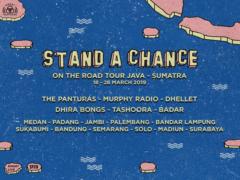 Dhira Bongs, The Panturas, Murphy Radio dan Tashoora Tur Bersama Dhira Bongs, The Panturas, Murphy Radio dan Tashoora Tur Bersama