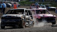 Acara ini didukung oleh Asosiasi Olahraga Mobil dan Motor di Malta. Lomba tersebut digelar di Ta Qali, Malta. REUTERS/Darrin Zammit Lupi.