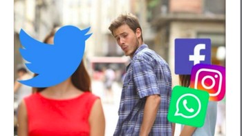 Ketika semua berpaling ke Twitter. (Foto: Twitter)