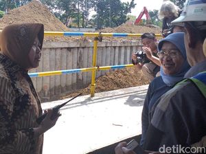 Risma Sidak Kesiapan Bozem Jelang Puncak Musim Hujan