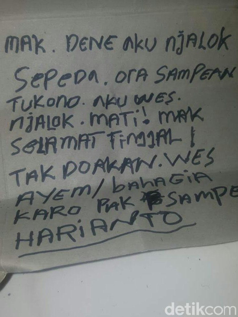 Tak Dibelikan Motor Lalu Tulis Surat Wasiat, Pemuda Ini Ditemukan Tewas Tak Dibelikan Motor Lalu Tulis Surat Wasiat, Pemuda Ini Ditemukan Tewas