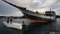 Ini wujud setengah jadi kapal pinisi wisata buatan andi baso dan kerabatnya.