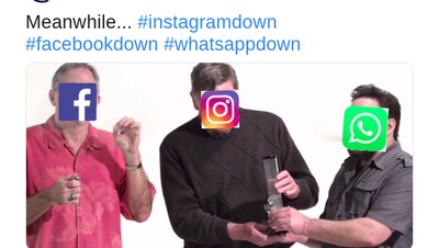 Meme Kocak Facebook, WhatsApp dan Instagram Tumbang