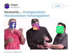 Meme Kocak Facebook, WhatsApp dan Instagram Tumbang