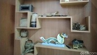 Ada banyak miniatur tersimpan di galeri ini. Dari mulai miniatur Bebegig, perahu Situ Panjalu, hingga Ebeg atau Kuda lumping. (Dadang Hermansyah/detikcom)