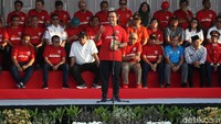Anies menyebut, pembangunan stadion ini adalah sejarah bagi masyarakat Jakarta. Dulu, 83 tahun lalu di hari yang sama, Jakarta punya stadion VIJ, Gambir, Jakarta Pusat.