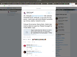 Dilaporkan ke Polisi, Faizal Assegaf Terus Serang Anies di Twitter