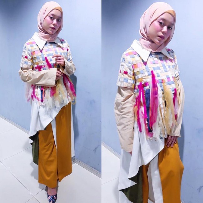 Saat ditanya alasan ia berhijab, Lesti sempat menitikkan air mata. Ternyata alasannya adalah ia tidak mau dosanya ditanggung sang ayah. (Foto: Instagram/LestyKejora)