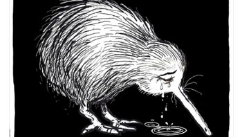 Selandia Baru bukanlah seperti yang dilakukan monster itu, tulis netizen ini sambil memajang gambar Kiwi menangis. Foto: istimewa
