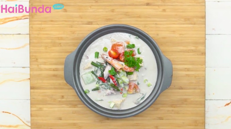 Resep lodeh seafood pete/ Foto: 20detik Resep lodeh seafood pete/ Foto: 20detik