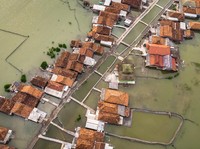 Ngeri! Air Laut Sudah Sampai Monas