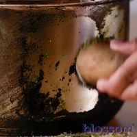 Blogger Ini Pakai Kentang Untuk Bersihkan Panci Gosong dan Wajan Berkerak
