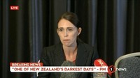 Perdana Menteri Selandia Baru, Jacinda Ardern, pun memberikan respon atas kejadian tersebut. Ia mengatakan ini adalah kejadian luar biasa, tak pernah terjadi sebelumnya, dan salah satu hari terkelam negara tersebut. Reuters TV via Reuters.