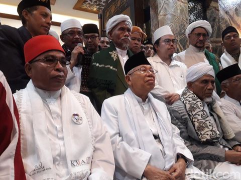 Ma'ruf mendapatkan dukungan jelang debat pilpres 2019