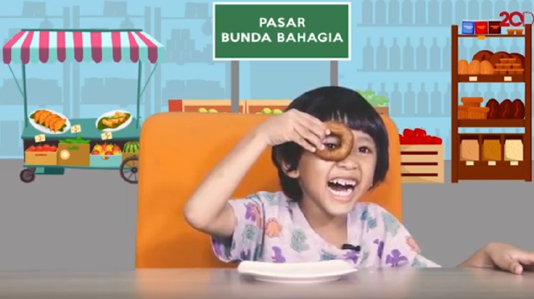 AnakPedia mencicipi jajanan pasar/ Foto: 20detik AnakPedia mencicipi jajanan pasar/ Foto: 20detik