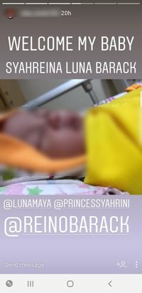 Wow! Bayi Ini Dinamai Syahreina Luna Barack