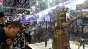 Adapun jenis produk mainan yang ditampilkan di event ini sangat beragam, mulai dari action figures, comics, anime, LEGO, model kits, custom toys, hingga board games ada di sini. Foto: detikINET/Rachmatunnisa