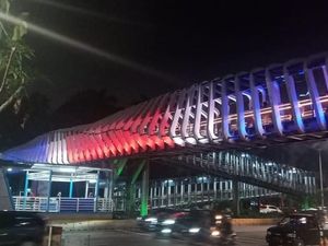 Solidaritas Korban Penembakan, DKI Beri Warna Bendera New Zealand di JPO GBK