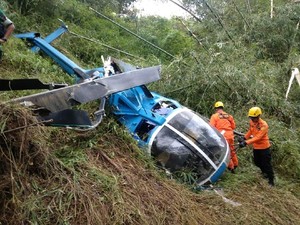Penjelasan Polisi soal Heli Jatuh di Tasikmalaya