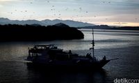 Senja di Pulau Kalong (Dikhy/detikcom)