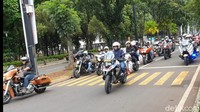Seremonial ini dimulai dengan agenda touring dari Lapangan Promoter Ditlantas Polda Metro Jaya, Senayan, dan berakhir di Kawasan Parkir Timur Senayan.