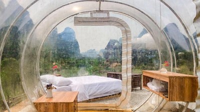 Wah! di China Bisa Kemping di Dalam Gelembung Lho