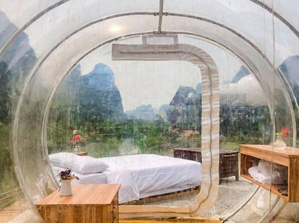 Wah! di China Bisa Kemping di Dalam Gelembung Lho