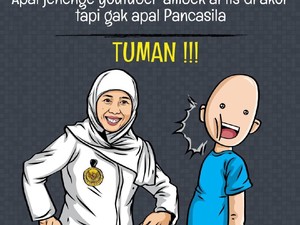 Seperti Ini Meme Tuman Versi Gubernur Khofifah