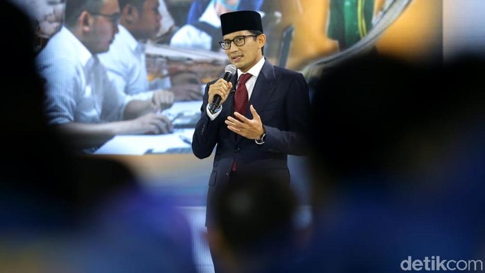 Sandiaga Uno saat Debat Cawapres 2019. Foto: Grandyos Zafna Sandiaga Uno saat Debat Cawapres 2019. Foto: Grandyos Zafna
