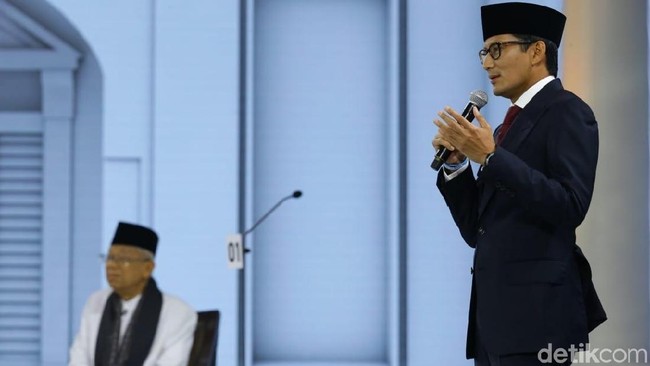 Adu Jurus Maruf Amin Vs Sandi Berantas Pengangguran