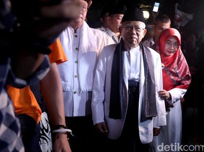 Momen Maruf Amin Bergegas ke Lokasi Debat Cawapres