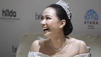Rona bahagia Yuanita Christiani setelah resmi menikah. (Ismail/detikhot)