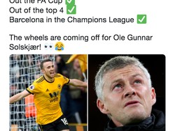 Hasil ini pasti menambah pusing Solskjaer. Setelah tersingkir dari Piala FA dan tergusur dari posisi empat, MU juga harus menghadapi Barcelona di perempatfinal Liga Champions bulan depan. Duh. (Foto: istimewa)