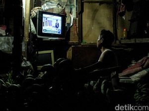 Begini Antusias Warga Nonton Debat Cawapres
