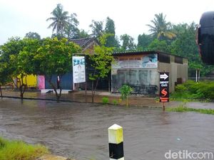 Hujan Deras, Air Sungai di Bantul Meluap