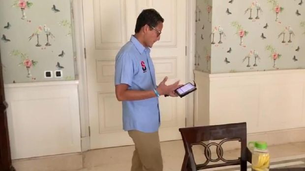 Latihan Debat, Sandiaga Praktekkan Masukan dari AHY