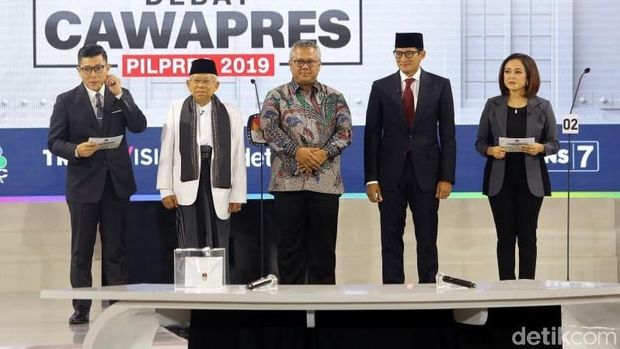 Live Report Debat Cawapres 2019: Ma'ruf vs Sandiaga