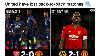 Para pemain MU digambarkan terpekur setelah dua kali kalah berurutan. Foto: istimewa