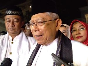Maruf Amin Siap 100 Persen Hadapi Sandiaga di Debat Cawapres