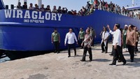 Namun, Presiden memastikan bahwa pelabuhan ini akan kembali dikembangkan agar dapat mendukung sistem logistik komoditas pertanian setempat, utamanya Crude Palm Oil (CPO). Istimewa/Kris/Biro Pers Setpres.