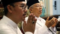 Momen saat Maruf Amin menggelar doa bersama jelang debat cawapres.