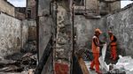 Potret Pemukiman Warga Krukut yang Hangus Dilalap Api