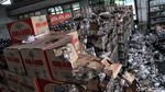 Gudang Air Mineral di PIK Hangus Terbakar