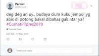 Menarik nih, bisa diteliti seberapa banyak yang suka cium kuku jempol sehabis dipotong. (Foto: Twitter)