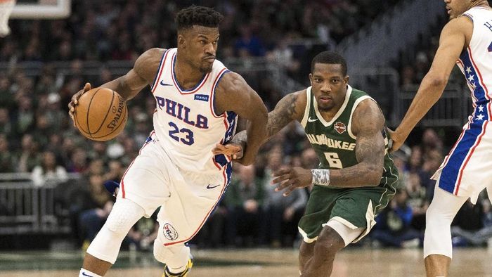 Philadelphia 76ers lolos ke playoff usai menang atas Milwaukee Bucks (Foto: Jeff Hanisch-USA TODAY Sports) Philadelphia 76ers lolos ke playoff usai menang atas Milwaukee Bucks (Foto: Jeff Hanisch-USA TODAY Sports)
